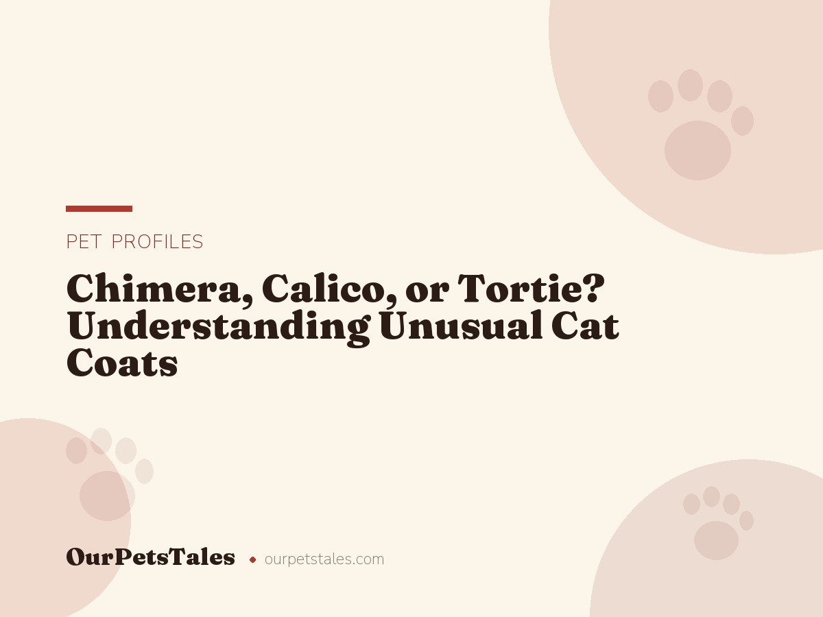 Chimera, Calico, or Tortie? Understanding Unusual Cat Coats